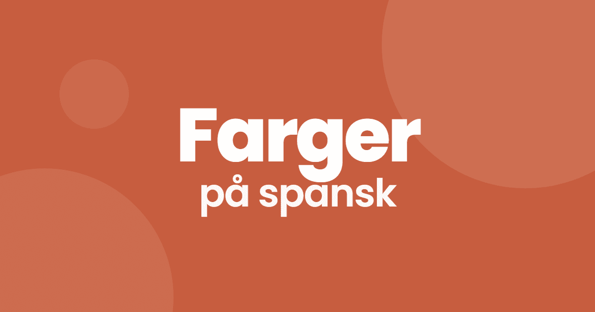 Farger på spansk