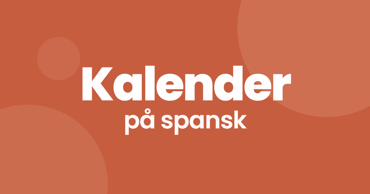 Kalender på spansk