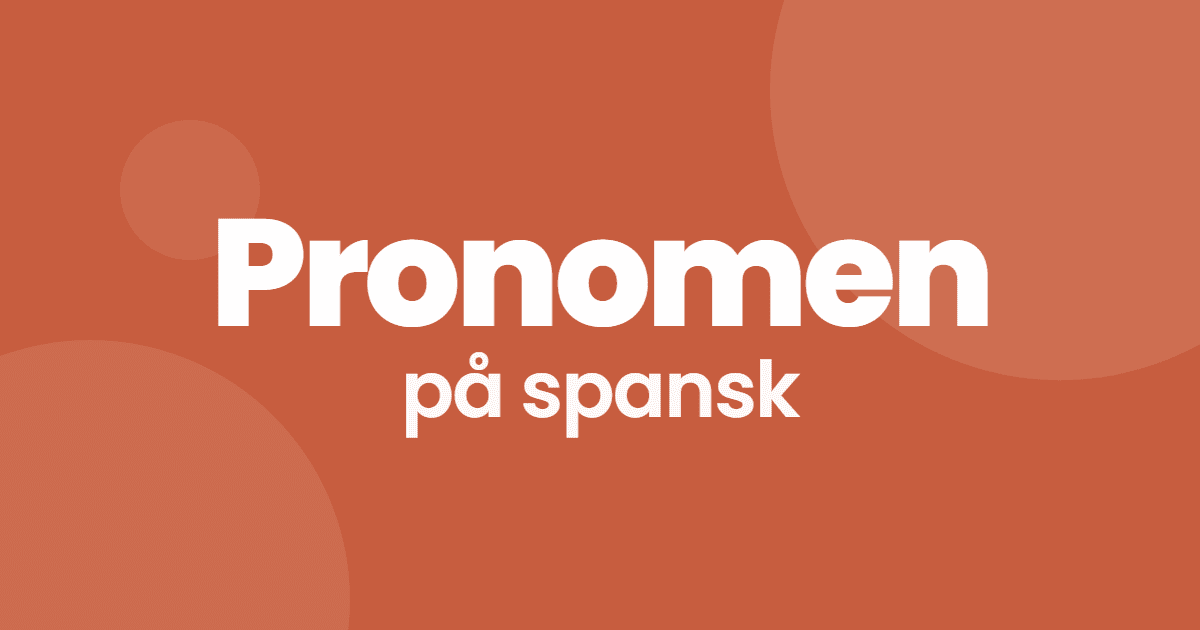 Pronomen på spansk