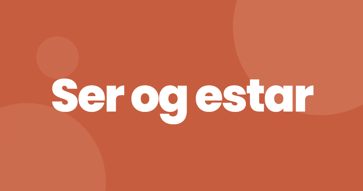 Ser og estar