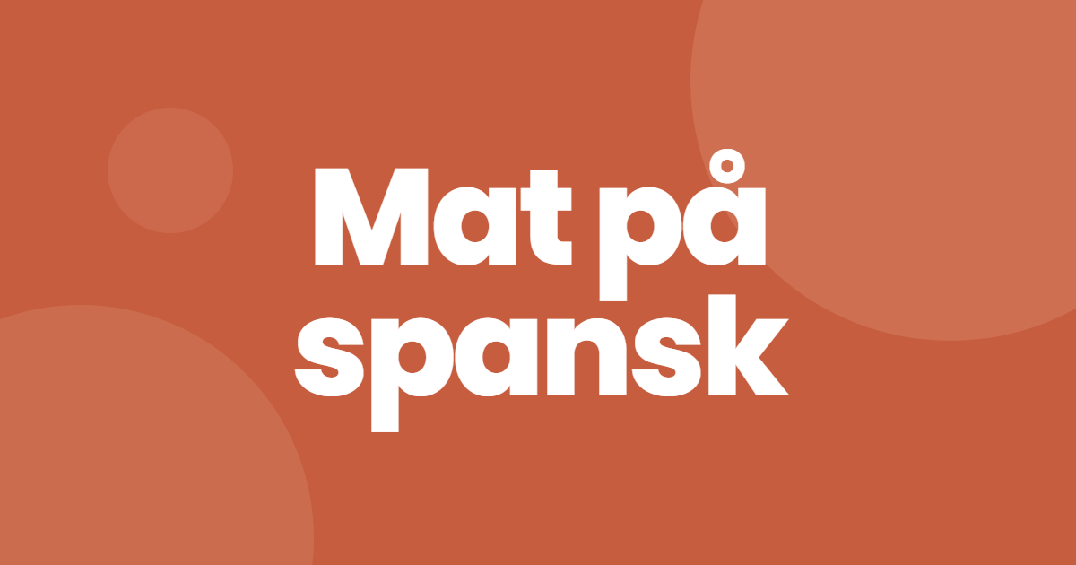 Mat på spansk