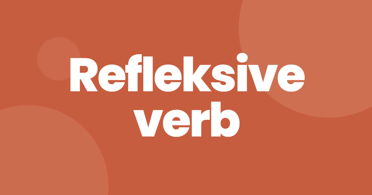 Refleksive verb på spansk