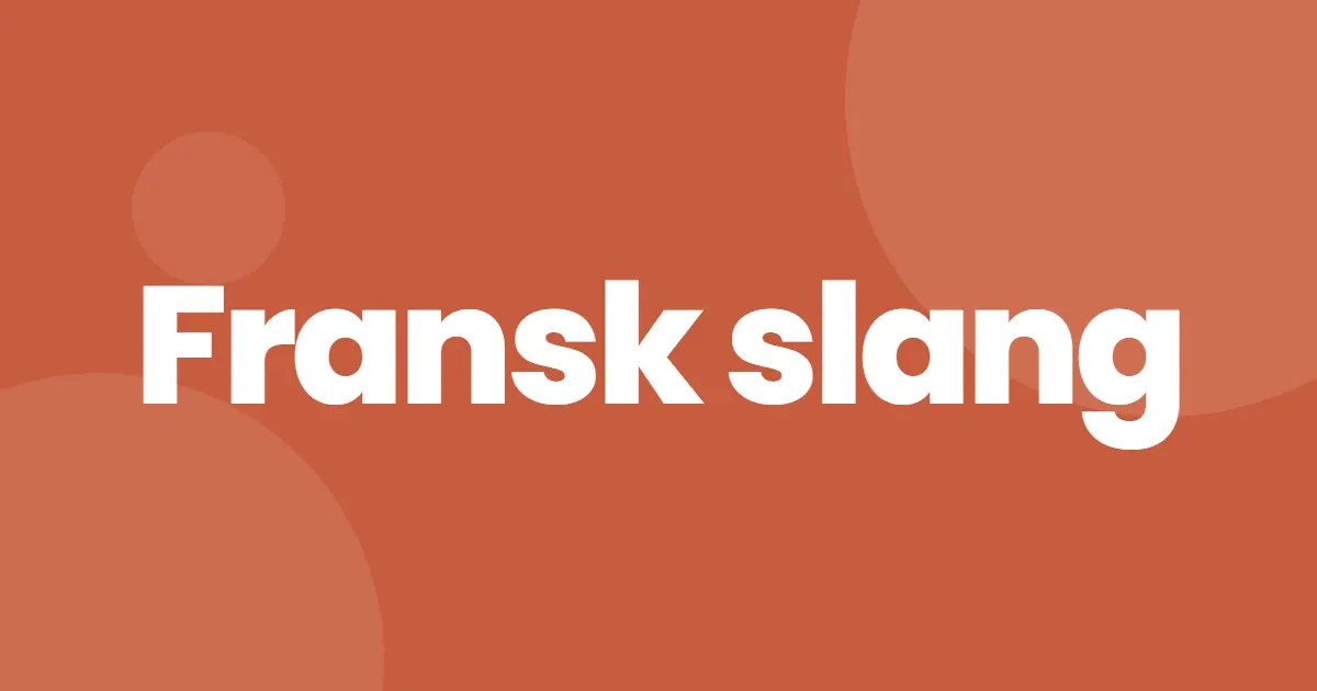 Fransk slang