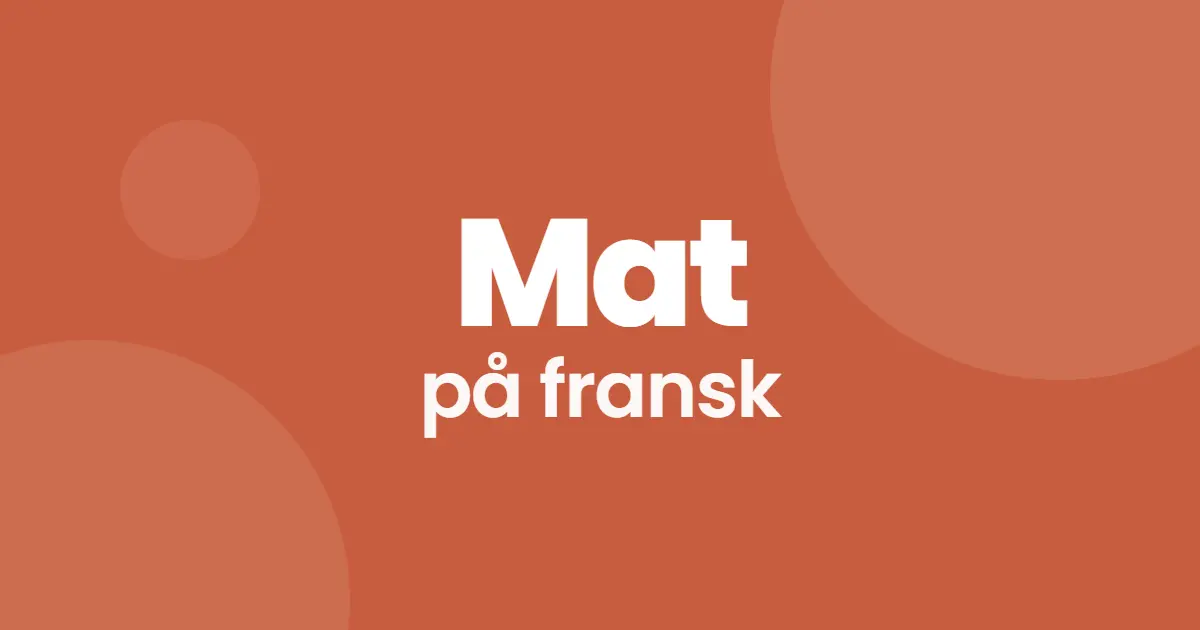 Mat på fransk